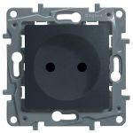 Розетка 1-м СП Etika 16А IP31 250В 2P без заземл. защ. шторки немецк. стандарт винтов. клеммы механизм антрацит Leg 672634 Розетка 1-м СП Etika 16А IP31 250В 2P без заземл. защ. шторки немецк. стандарт винтов. клеммы механизм антрацит Leg 672634