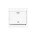 Переключатель проходной 1-кл. СП Валери 10А IP20 с подсветкой бел. UNIVersal В0125 Переключатель проходной 1-кл. СП Валери 10А IP20 с подсветкой бел. UNIVersal В0125