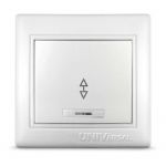 Переключатель проходной 1-кл. СП Севиль 10А IP20 с подсветкой бел. UNIVersal С0125 Переключатель проходной 1-кл. СП Севиль 10А IP20 с подсветкой бел. UNIVersal С0125