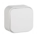 Переключатель проходной 1-кл. ОП Quteo 10А IP20 10AX бел. Leg 782204 Переключатель проходной 1-кл. ОП Quteo 10А IP20 10AX бел. Leg 782204