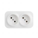 Розетка 2-м ОП Quteo 16А IP20 250В 2х2P без заземл. без защ. шторок бел. Leg 782231 Розетка 2-м ОП Quteo 16А IP20 250В 2х2P без заземл. без защ. шторок бел. Leg 782231
