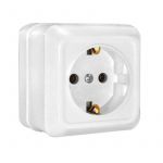 Розетка 1-м ОП Олимп 16А IP20 с заземл. бел. UNIVersal О0028 Розетка 1-м ОП Олимп 16А IP20 с заземл. бел. UNIVersal О0028