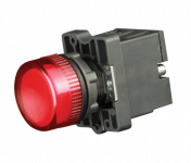 Лампа сигнальная в пластиковом корпусе LED 24В красная