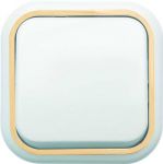 Выключатель 1-кл. ОП Валентина 10А IP20 А16-038 бел./зол. Кунцево 7631