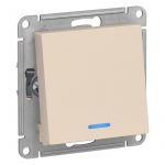 Переключатель проходной 1-кл. СП AtlasDesign 10А IP20 (сх. 6а) 10AX с подсветкой механизм беж. SE ATN000263 Переключатель проходной 1-кл. СП AtlasDesign 10А IP20 (сх. 6а) 10AX с подсветкой механизм беж. SE ATN000263