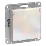 Розетка 1-м СП AtlasDesign 16А IP20 с заземл. защ. шторки с крышкой механизм жемчуж. SE ATN000446 Розетка 1-м СП AtlasDesign 16А IP20 с заземл. защ. шторки с крышкой механизм жемчуж. SE ATN000446