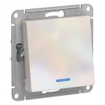 Переключатель проходной 1-кл. СП AtlasDesign 10А IP20 (сх. 6а) 10AX с подсветкой механизм жемчуж. SE ATN000463 Переключатель проходной 1-кл. СП AtlasDesign 10А IP20 (сх. 6а) 10AX с подсветкой механизм жемчуж. SE ATN000463