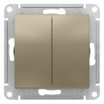 Переключатель перекрестный 2-кл. AtlasDesign 2хсх.7 10АХ механизм шампань SE ATN000573 Переключатель перекрестный 2-кл. AtlasDesign 2хсх.7 10АХ механизм шампань SE ATN000573