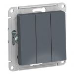 Выключатель 3-кл. СП AtlasDesign 10А IP20 (сх. 1+1+1) 10AX механизм грифель SE ATN000731 Выключатель 3-кл. СП AtlasDesign 10А IP20 (сх. 1+1+1) 10AX механизм грифель SE ATN000731