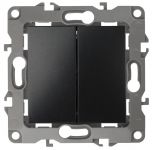 Выключатель 2-кл. СП Эра12 10А IP20 12-1104-05 250В 10AX антрацит Эра Б0014649 Выключатель 2-кл. СП Эра12 10А IP20 12-1104-05 250В 10AX антрацит Эра Б0014649