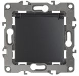 Розетка 1-м СП Эра12 12-2103-05 16А IP20 16AX 250В 2P+E Schuko защ. шторки с крышкой механизм антрацит Эра Б0014697 Розетка 1-м СП Эра12 12-2103-05 16А IP20 16AX 250В 2P+E Schuko защ. шторки с крышкой механизм антрацит Эра Б0014697