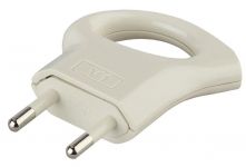 Вилка V1 6А без заземл. с кольцом непрямой ввод (10/200/9600) бел. ЭРА Б0019182 Вилка V1 6А без заземл. с кольцом непрямой ввод (10/200/9600) бел. ЭРА Б0019182