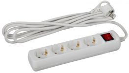 Удлинитель 4х3м с заземл. 16А IP20 U-4es-3m-3х1 ПВС 3х1 с выкл. Эра Б0028381 Удлинитель 4х3м с заземл. 16А IP20 U-4es-3m-3х1 ПВС 3х1 с выкл. Эра Б0028381