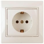 Розетка 1-м СП Plano 1-206-02 16А IP20 250В 2P+E Schuko защ. шторки сл. кость Intro Б0029846 Розетка 1-м СП Plano 1-206-02 16А IP20 250В 2P+E Schuko защ. шторки сл. кость Intro Б0029846