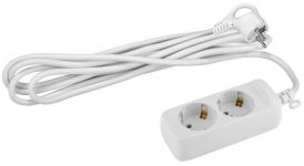 Удлинитель 2х3м с заземл. 10А IP20 UX-2e-3m ПВС 3х0.75 Эра Б0038573 Удлинитель 2х3м с заземл. 10А IP20 UX-2e-3m ПВС 3х0.75 Эра Б0038573