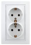 Розетка 2-м СП Plano 1Э-208-01 16А IP20 250В 2х2P+E Schuko защ. шторки без лапок бел. Intro Б0038833 Розетка 2-м СП Plano 1Э-208-01 16А IP20 250В 2х2P+E Schuko защ. шторки без лапок бел. Intro Б0038833