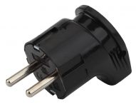 Вилка с заземл. угловая 16А черн. Vx3-B ЭРА Б0039679 Вилка с заземл. угловая 16А черн. Vx3-B ЭРА Б0039679