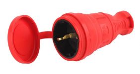 Разъем каучуковый R8-RED-IP44 с/з прямой 16А IP44 красн. Эра Б0044548 Разъем каучуковый R8-RED-IP44 с/з прямой 16А IP44 красн. Эра Б0044548