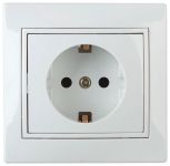 Розетка 1-м СП Plano 1-206-01 16А IP20 250В 2P+E Schuko защ. шторки бел. Intro Б0053923 Розетка 1-м СП Plano 1-206-01 16А IP20 250В 2P+E Schuko защ. шторки бел. Intro Б0053923