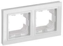 Рамка 2-м IP44 BRITE РУ-2-БрБ-44 бел. IEK BR-M22-44-K01 Рамка 2-м IP44 BRITE РУ-2-БрБ-44 бел. IEK BR-M22-44-K01