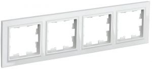 Рамка 4-м BRITE РУ-4-БрБ бел. IEK BR-M42-K01 Рамка 4-м BRITE РУ-4-БрБ бел. IEK BR-M42-K01