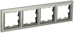 Рамка 4-м BRITE РУ-4-БрШ шампань IEK BR-M42-K37 Рамка 4-м BRITE РУ-4-БрШ шампань IEK BR-M42-K37