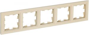 Рамка 5-м BRITE РУ-5-БрКр беж. IEK BR-M52-K10 Рамка 5-м BRITE РУ-5-БрКр беж. IEK BR-M52-K10