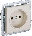 Розетка BRITE РС10-1-0-БрКр 10А без заземл. без защ. шторок беж. IEK BR-R10-10-K10 Розетка BRITE РС10-1-0-БрКр 10А без заземл. без защ. шторок беж. IEK BR-R10-10-K10