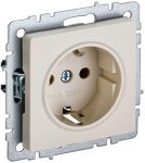 Розетка BRITE РС11-1-0-БрКр 16А с заземл. без защ. шторки беж. IEK BR-R11-16-K10 Розетка BRITE РС11-1-0-БрКр 16А с заземл. без защ. шторки беж. IEK BR-R11-16-K10