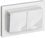 Розетка 2-м СП BRITE РСбш12-3-44-БрБ 16А в сборе IP44 с крышкой бел. IEK BR-R26-16-44-K01-F Розетка 2-м СП BRITE РСбш12-3-44-БрБ 16А в сборе IP44 с крышкой бел. IEK BR-R26-16-44-K01-F