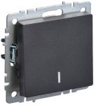 Выключатель 1-кл. СП BRITE ВС10-1-1-БрЧ 10А с инд. черн. IEK BR-V10-1-10-K02 Выключатель 1-кл. СП BRITE ВС10-1-1-БрЧ 10А с инд. черн. IEK BR-V10-1-10-K02