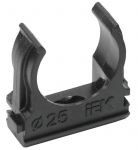 Держатель для труб (клипса) CF25 с защелкой черн. IEK CTA10D-CF25-K02-100 Держатель для труб (клипса) CF25 с защелкой черн. IEK CTA10D-CF25-K02-100