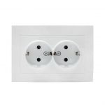 Розетка 2-м СП Валенсия 16А IP20 с заземл. защ. шторки бел. PROxima EKF EWR16-128-10 Розетка 2-м СП Валенсия 16А IP20 с заземл. защ. шторки бел. PROxima EKF EWR16-128-10