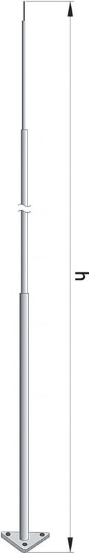 Мачта секционная для пассивного молниеприемника, 8 м