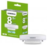 Лампа светодиодная T80 8Вт таблетка 6500К GX53 230В GENERICA LL-T80-08-230-65-GX53-G Лампа светодиодная T80 8Вт таблетка 6500К GX53 230В GENERICA LL-T80-08-230-65-GX53-G