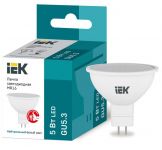Лампа светодиодная Eco 5Вт MR16 софит 4000К нейтр. бел. GU5.3 450лм 230-240В IEK LLE-MR16-5-230-40-GU5 Лампа светодиодная Eco 5Вт MR16 софит 4000К нейтр. бел. GU5.3 450лм 230-240В IEK LLE-MR16-5-230-40-GU5