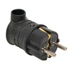 Вилка угловая 16А 2P+PE 230В IP44 каучук черн. PROxima EKF RPS-017-16-230-44-r Вилка угловая 16А 2P+PE 230В IP44 каучук черн. PROxima EKF RPS-017-16-230-44-r