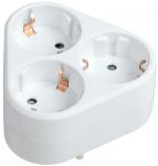 Разветвитель 3-м 16А IP20 Т-01/03 2P+PE треугольн. бел. IEK WTP10-16-03-Z-K01 Разветвитель 3-м 16А IP20 Т-01/03 2P+PE треугольн. бел. IEK WTP10-16-03-Z-K01