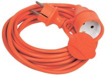 Удлинитель-шнур 1х20м с заземл. 10А IP44 УШ-01РВ 2P+PE ПВС 3х1 оранж. IEK WUP10-20-K09-44 Удлинитель-шнур 1х20м с заземл. 10А IP44 УШ-01РВ 2P+PE ПВС 3х1 оранж. IEK WUP10-20-K09-44